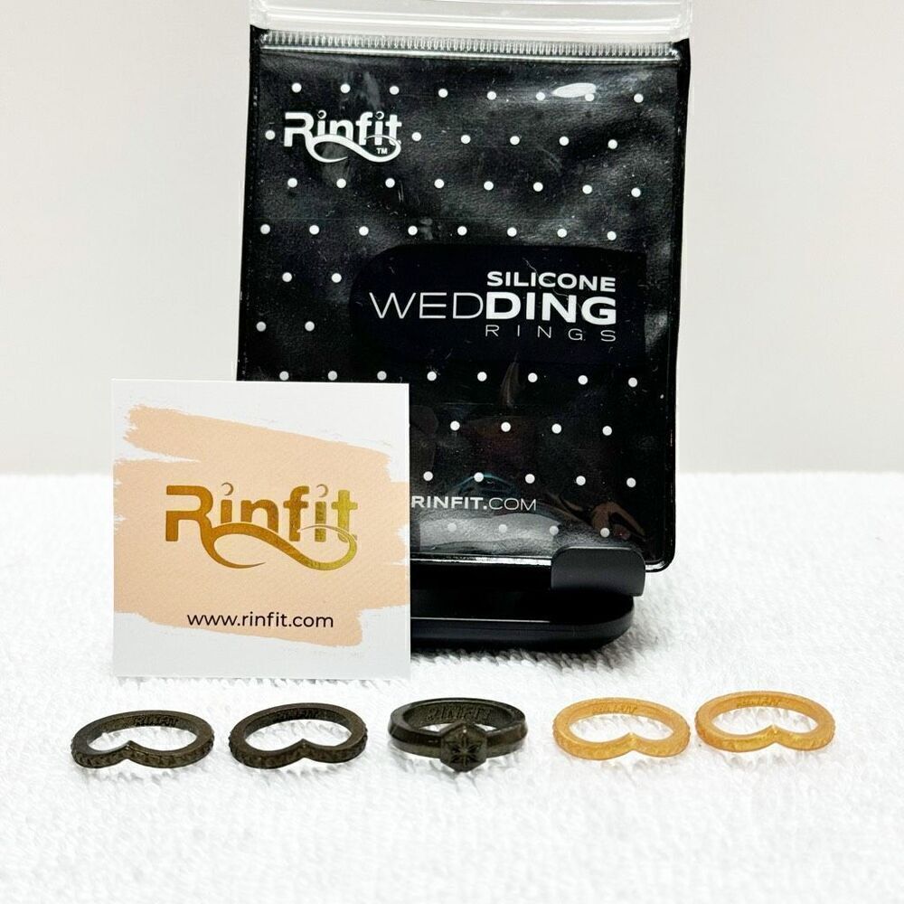 Rinfit Silicone Wedding Rings Sz 6